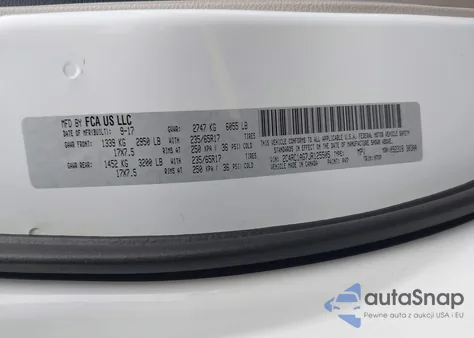 2018 Chrysler Pacifica L from USA, damaged, VIN 2C4RC1AG7JR125505